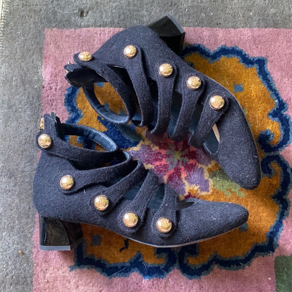 Tory Burch Marisa Wool Strappy Shoes